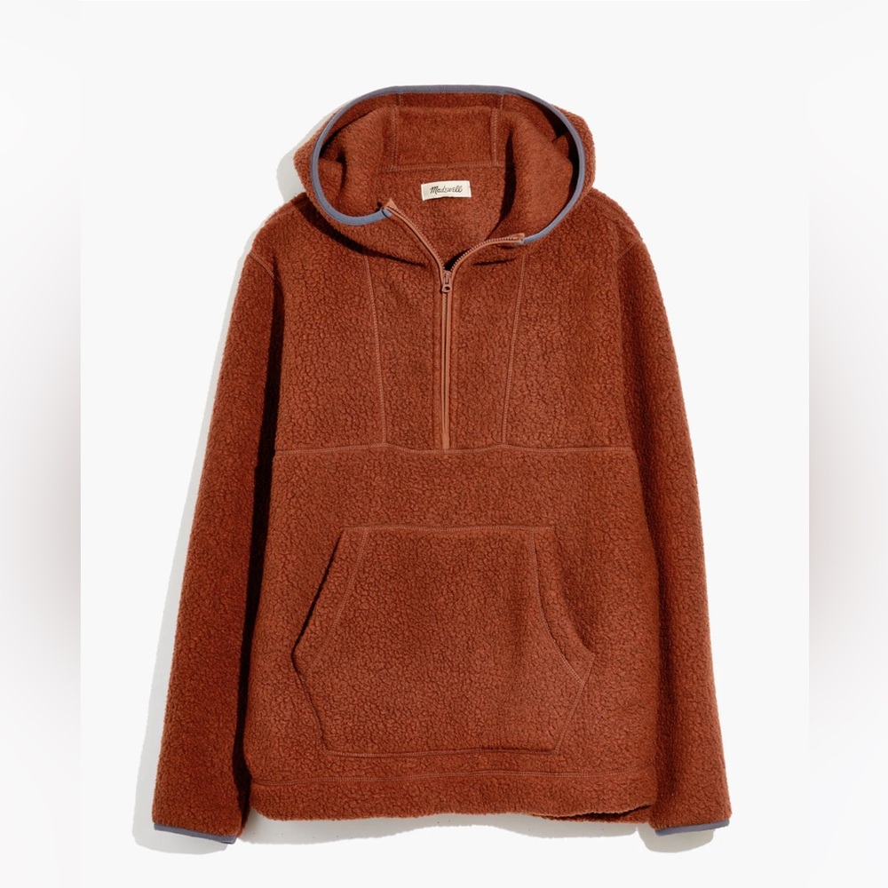 Madewell fleece hoodie jacket